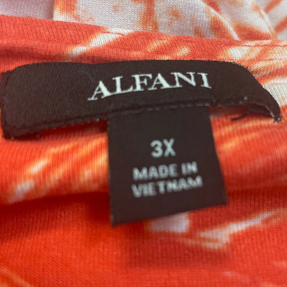 Lot of 2 Alfani Womens Plus Size 3X Rayon Spandex Blend Short Sleeve Tee Shirts - Picture 5 of 9